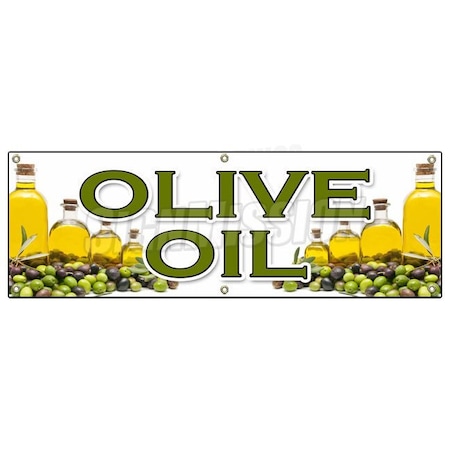 Signmission OLIVE OIL BANNER SIGN extra virgin cooking dinner salad mediterranean cook B-72 Olive Oil